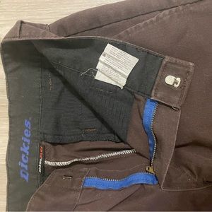 Dickies pants size small, brown cargo pants, durable and in good shape